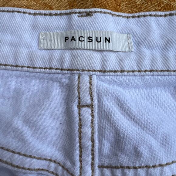 PAC Sun High Rise Straight White Denim: Size 8 - Picture 5 of 9